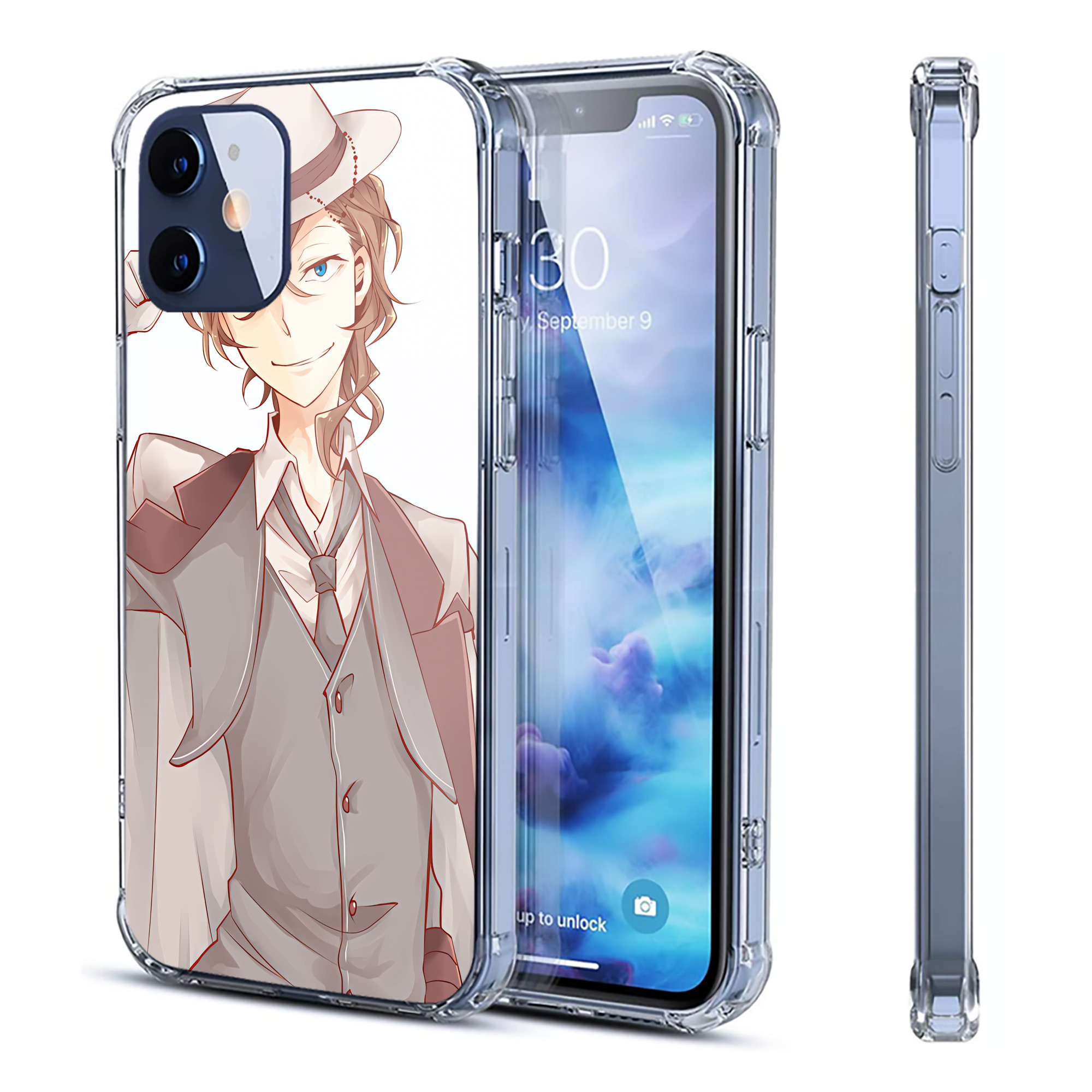 （画像用） 文豪ストレイドッグス Bungo Stray Dogs 【iPhone 12シリーズ対応】透明スマホケース（クリアソフトケース）